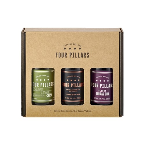 FOUR PILLARS GIN 200ML THREE PACK