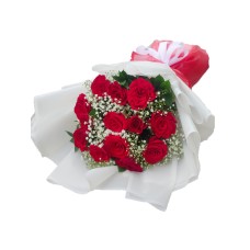 Classic Dozen Red Roses Bouquet