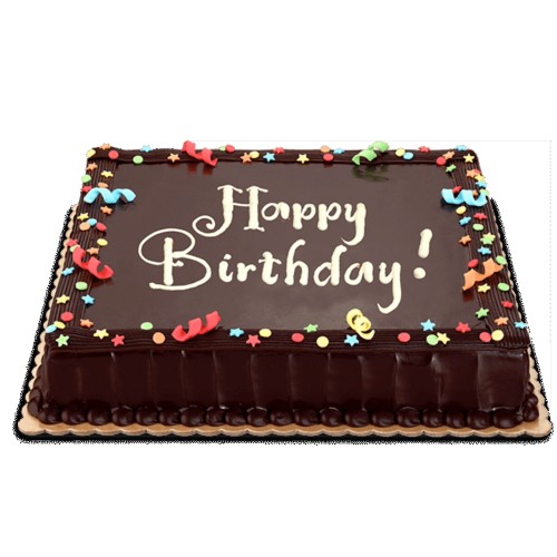 Dedication Chocolate Cake Large (12x12)  Personalize it with your message!
