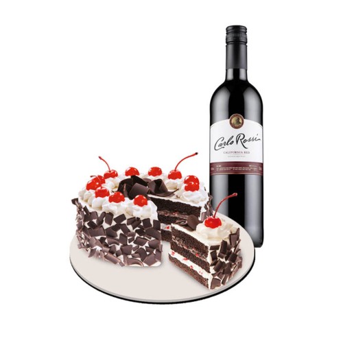 Black Forest Cake & Carlo Rossi