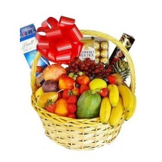 Deluxe Fruit & Chocolates Basket