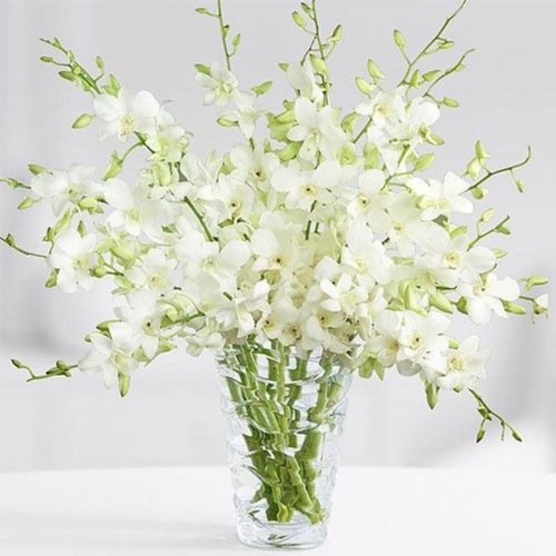 Grand White Orchids Bouquet