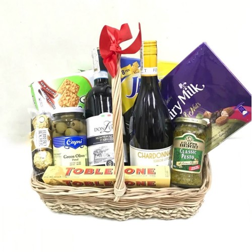 Italian & French Wine Deli Basket
