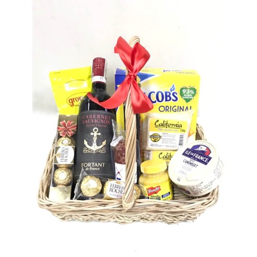 French Cabernet Deli Cheese Basket