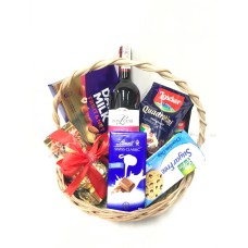 Chocolates & Wine Basket Deluxe