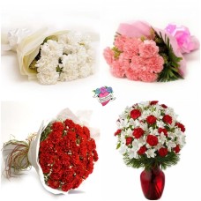 Customizable Carnation Flowers Bouquet
