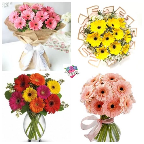 Customizable Gerbera Daisies Bouquet