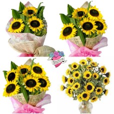 Customizable Sunflowers Bouquet