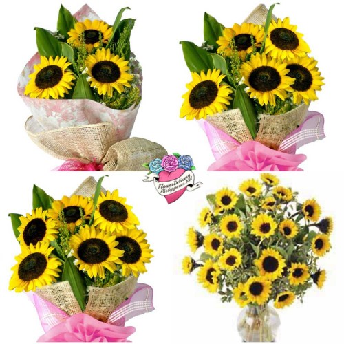 Customizable Sunflowers Bouquet