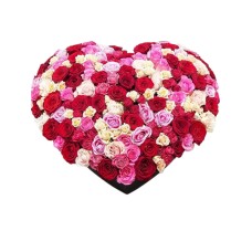 Rose Romance Heart Box