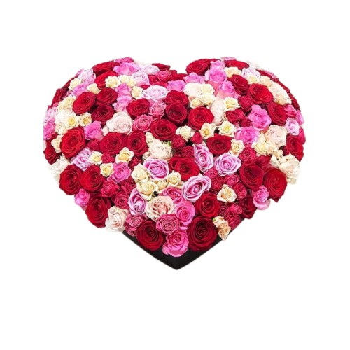 Rose Romance Heart Box