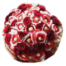 24 Roses & 24 Ferrero Bouquet