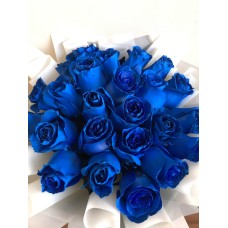 24 Blue Ecuadorian Roses
