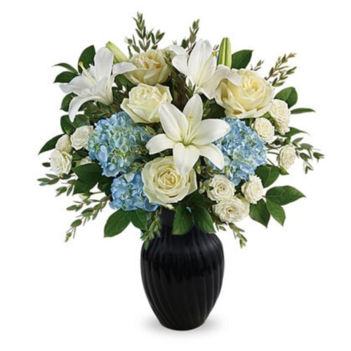 Hydrangeas Roses Casablanca Lilies Bouquet