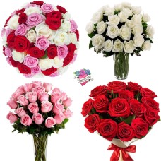 Customizable Ecuadorian Roses Bouquet (IMPORTED)