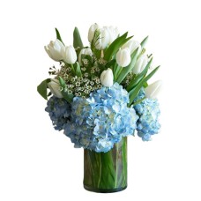 Hydrangeas and Tulips Bouquet