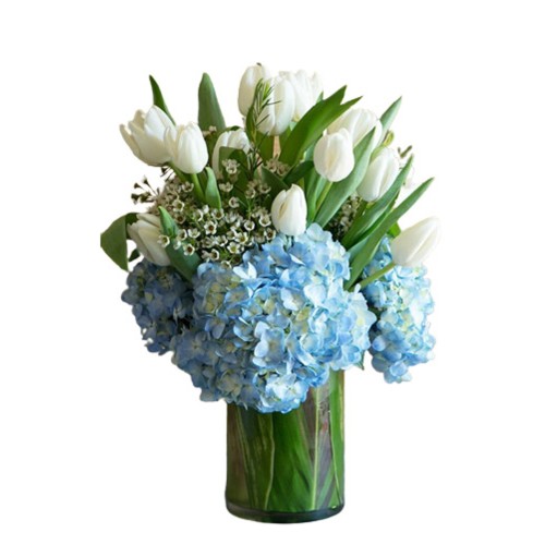 Hydrangeas and Tulips Bouquet
