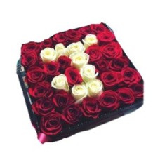 Customize Letter or Number Roses Box