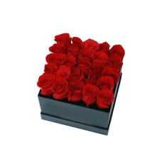 24 Boxed Red Roses