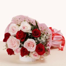 Pink & Red Sweetheart Roses Bouquet