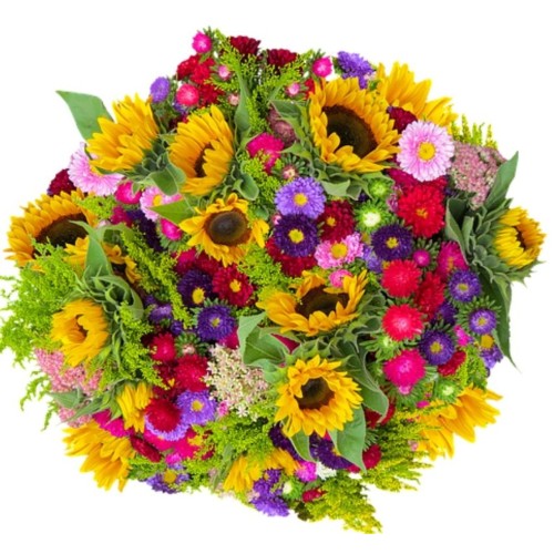 Sunflowers & Mums Extravaganza Giant Bouquet