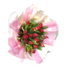 Holland Tulips Fairy Lights Bouquet