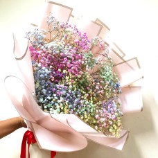 Large Unicorn Baby Breath Bouquet