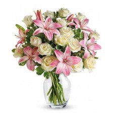 True Love Roses & Stargazers Bouquet