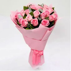 Bunch Of 20 Pink Roses (Premium)