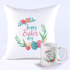 Happy Easter Cushion And Mug Combo