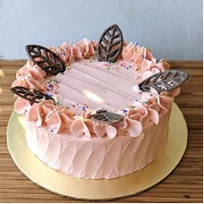 Strawberry Vanilla Vegan Cake- 6 Inches (8 Inches)