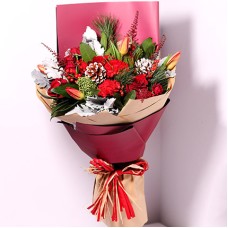 Tulips And Carnations Graceful Bouquet