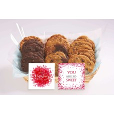 A Sweet Valentine's Day Gift Basket (12 cookies)