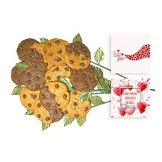 I Love You Bouquet of Cookies (12 cookies)
