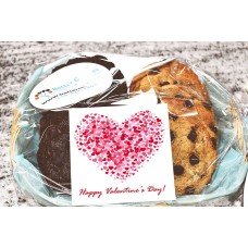 Small Happy Valentine's Day Cookie Gift Basket