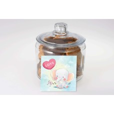Elephant Love Cookie Jar (12 cookies)
