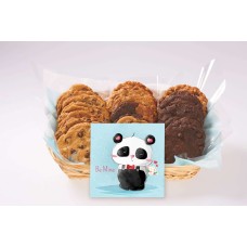 Be Mine Panda Gift Basket (12 cookies)