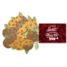 Sweet Love Cookie Flower Bouquet (18 cookies)