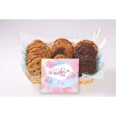 A Blue And Pink Mother's Day Gift Basket (12 cookies)