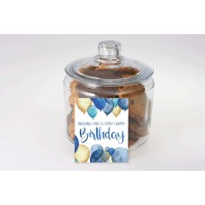 Birthday Balloon Gourmet Cookie Jar (18 cookies)