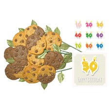 Birthday Candle Cookie Bouquet (12 cookies)