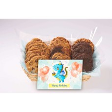 Blue Dragon Birthday Gift Basket (12 cookies)