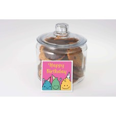 Cute Cookie Monster'S Birthday Jar (12 cookies)