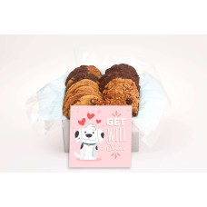 Cute Smiling Dog Get Well Gift Box (24 cookies)