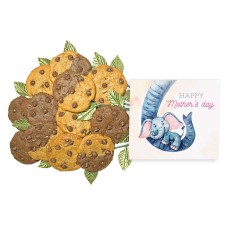 Elephant Hug Mother's Day Cookie Gift Bouquet (12 cookies)