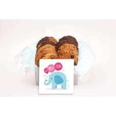 Get Well Elephant With Balloons Gift Box (24 cookies)