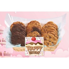 Happy Birthday Gift Basket (36 cookies)