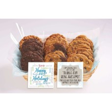Happy Holidays Gift Basket (12 cookies)