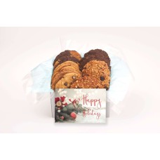 Happy Holidays Wreath And Balls Gift Box (24 cookies)