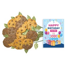 Presents And Cakes Birthday Cookie Bouquet (18 cookies)